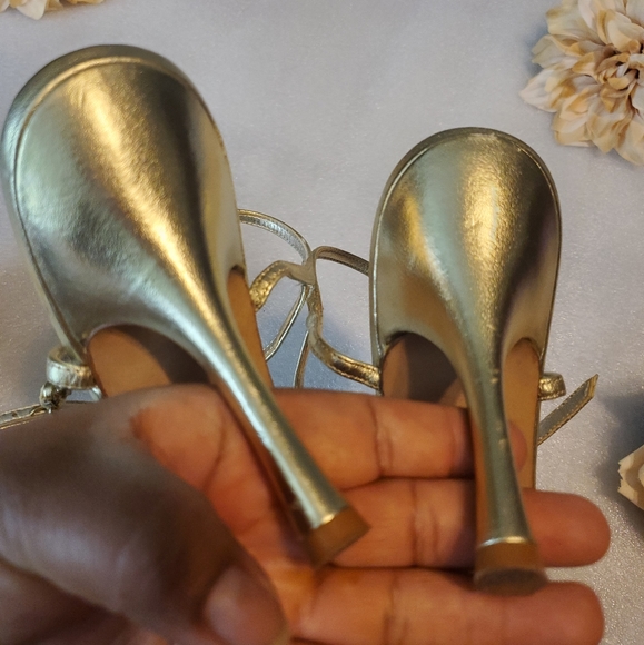 Nina wedges heels color gold good condition - Picture 8 of 12
